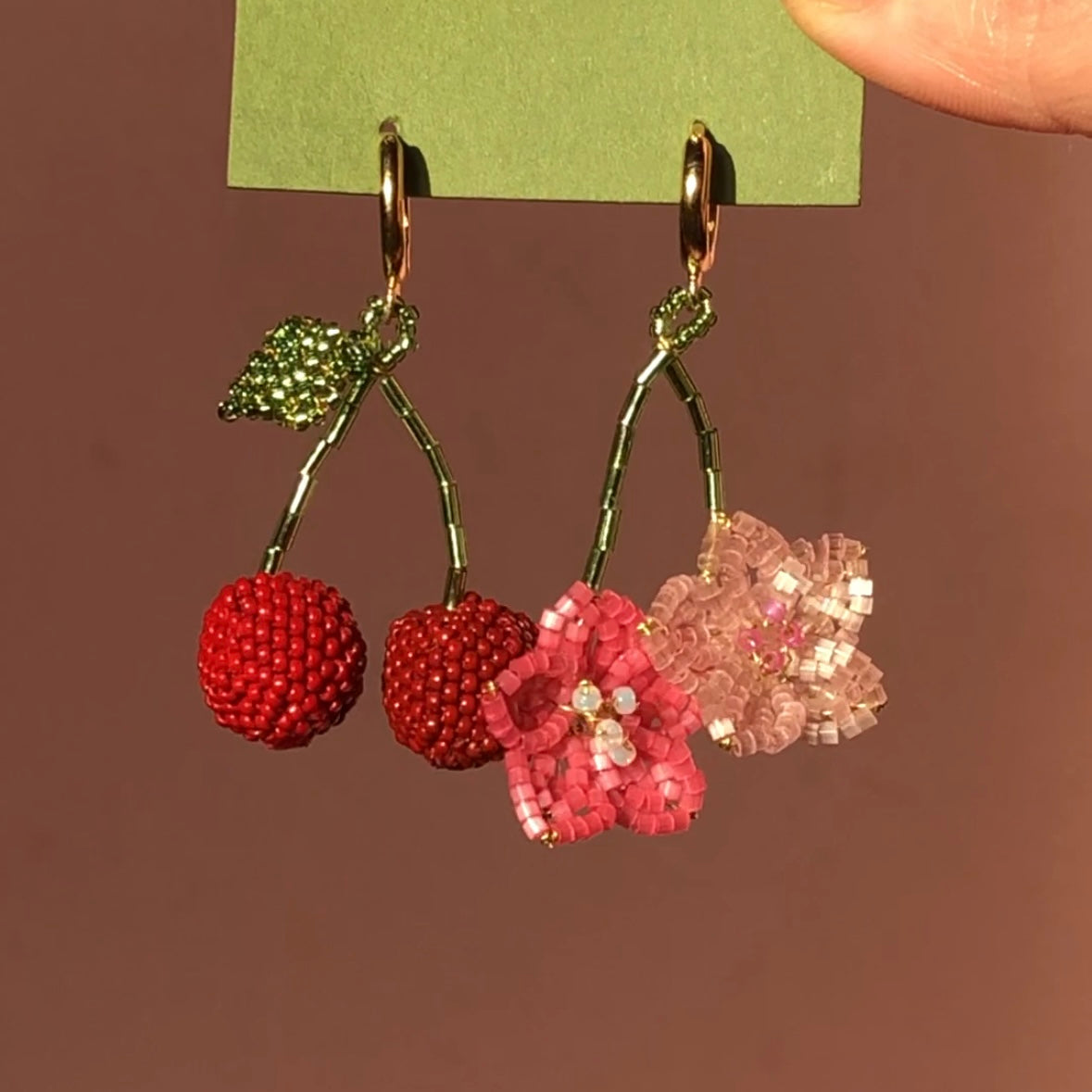 Beaded Cherry Huggies