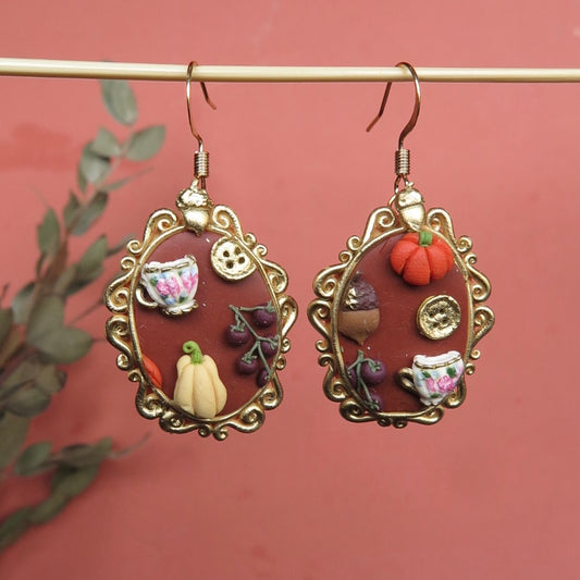 Oval Statement Earrings