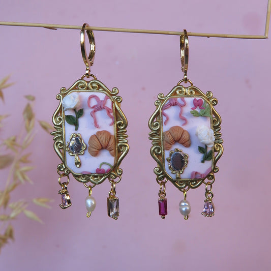 Rectangle statement earrings