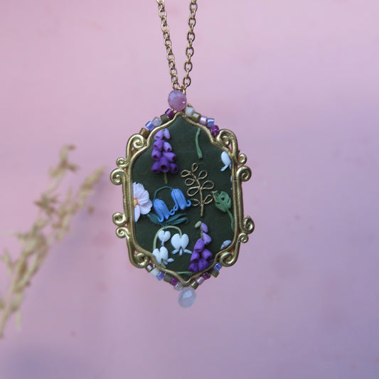 Beaded Ornate Arch Pendant