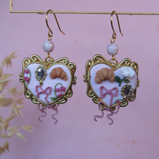 Love Heart Statement Earrings