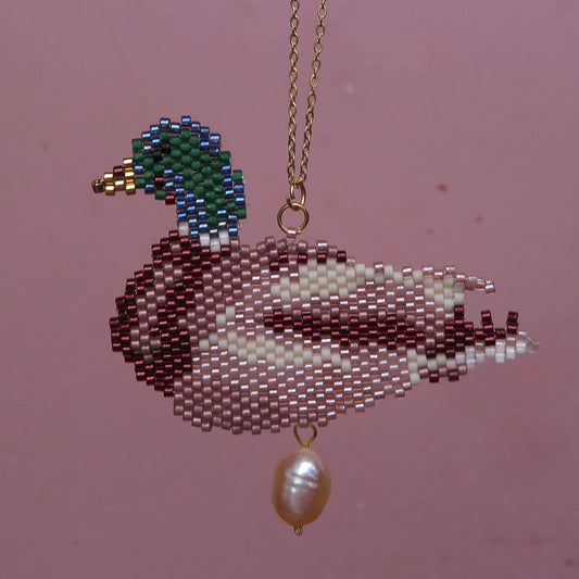 Mallard Duck Necklace