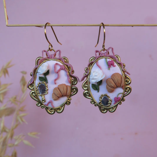 Oval Statement Earrings