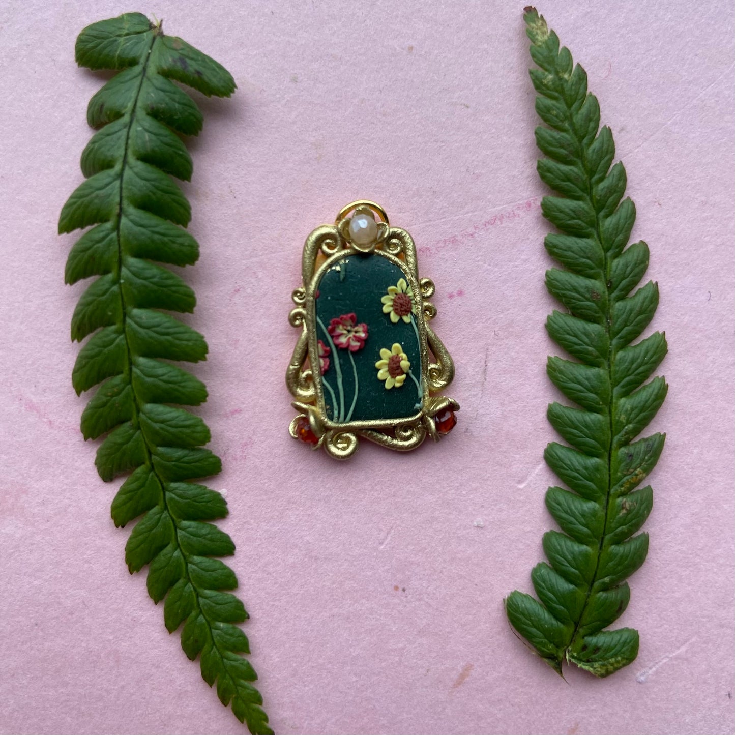 Tiny Gemstone Arch Necklace