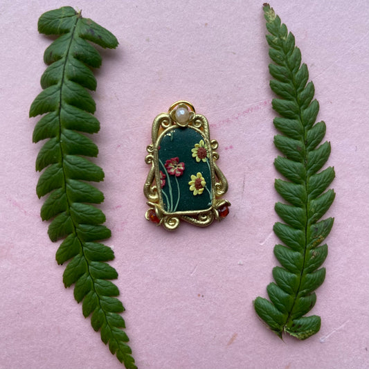 Tiny Gemstone Arch Necklace