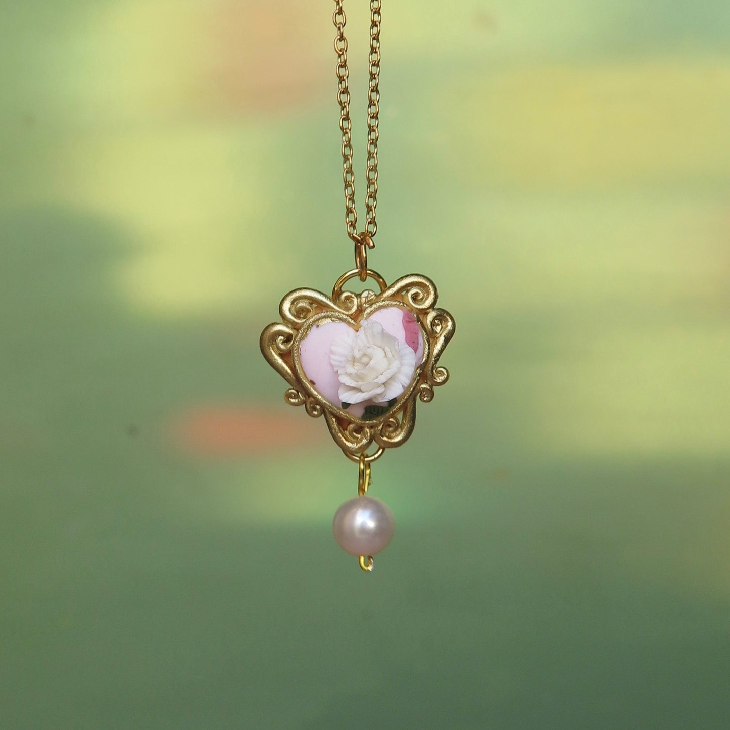 Tiny Rose Necklace