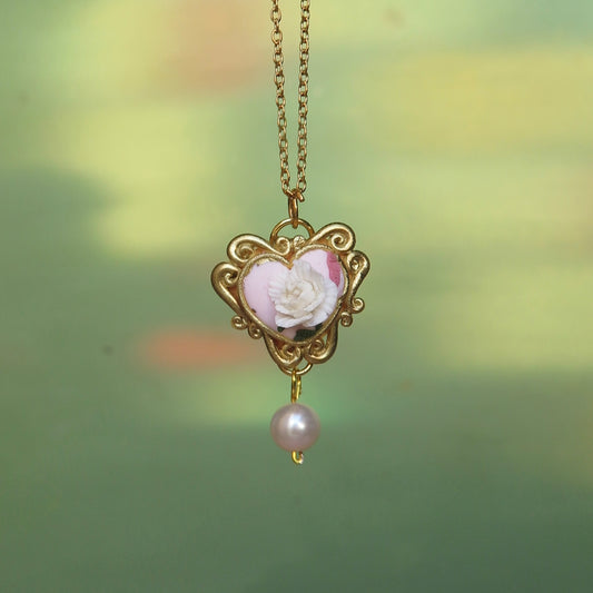 Tiny Rose Necklace