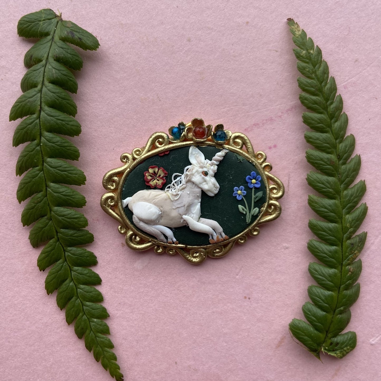 Unicorn Statement Pendant Oval