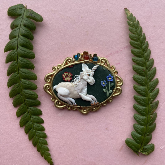 Unicorn Statement Pendant Oval
