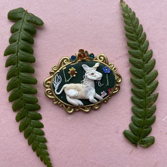 Unicorn Statement Pendant Oval 2